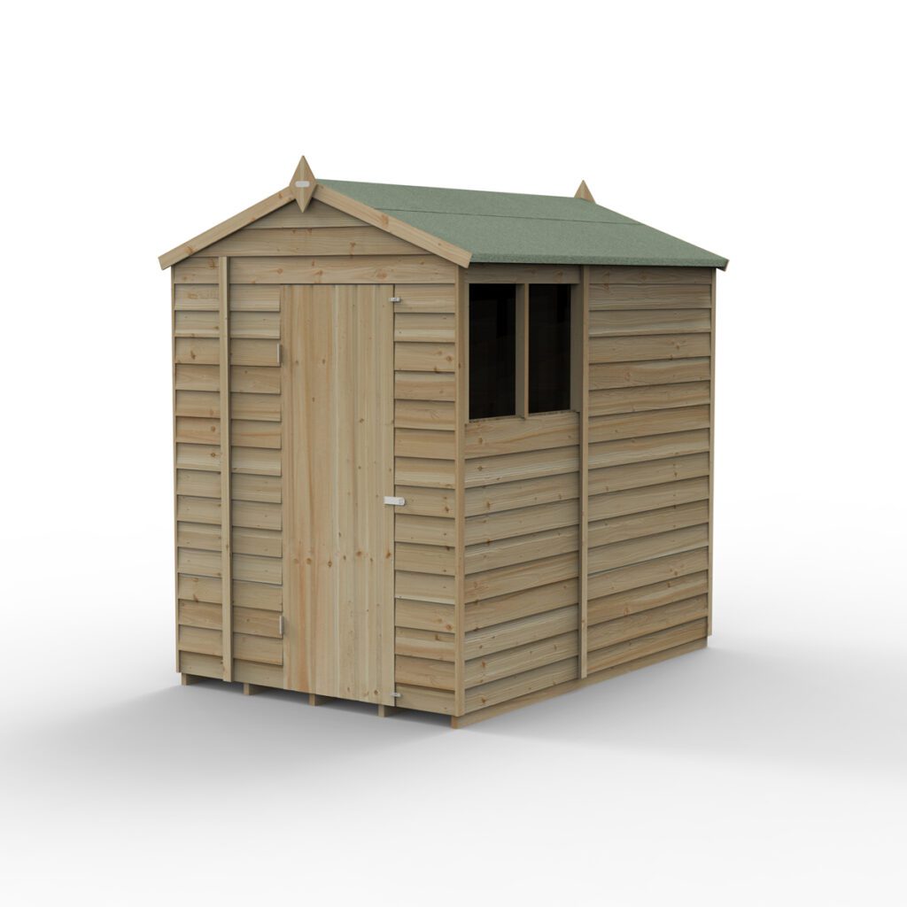 4LIFE Apex Shed 5×7 – Single Door – 2 Window (Installation) 5013053199534 2